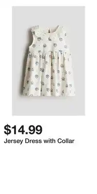 H&M Jersey Dress with Collar offer