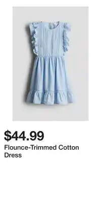H&M Flounce-Trimmed Cotton Dress offer