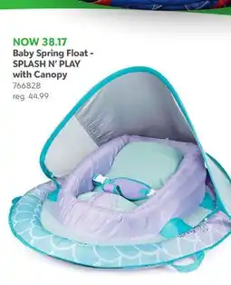 Toys R us Baby Spring Float -SPLASH N' PLAY with Canopy offer