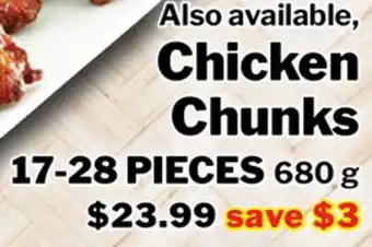 M & M Food Market Chicken Chunks offer