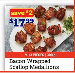 M & M Food Market Bacon Wrapped Scallop Medallions offer