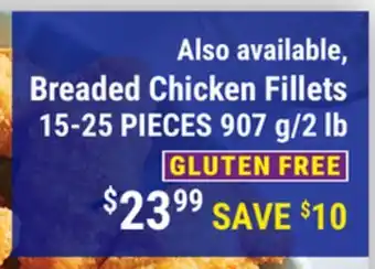 M & M Food Market Breaded Chicken Fillets offer