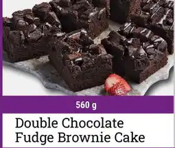 M & M Food Market Double Chocolate Fudge Brownie Cake offer