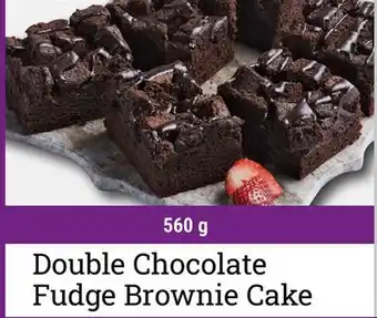 M & M Food Market Double Chocolate Fudge Brownie Cake offer