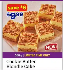 M & M Food Market Cookie Butter Blondie Cake offer