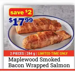 M & M Food Market Maplewood Smoked Bacon Wrapped Salmon offer