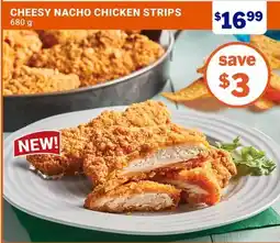M & M Food Market CHEESY NACHO CHICKEN STRIPS offer