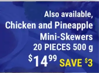 M & M Food Market Chicken and Pineapple Mini-Skewers offer
