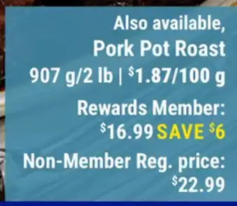 M & M Food Market Pork Pot Roast offer