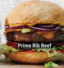 M & M Food Market Prime Rib Beef Burgers offer