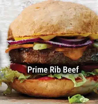 M & M Food Market Prime Rib Beef Burgers offer