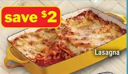 M & M Food Market Lasagna offer