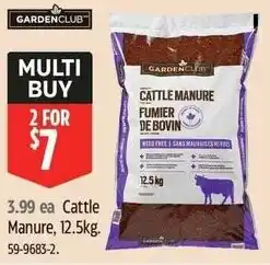 Canadian Tire GARDENCLUB Cattle Manure offer