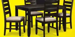 Leon's Hartford 5-Piece Dining Set - Dark Brown offer