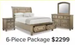 Leon's Windchester 6-Piece Queen Storage Bedroom Package - Grey offer