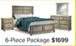 Leon's Emma 6-Piece Queen Bedroom Package - Oak offer