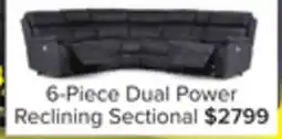 Leon's Haven 6-Piece Dual Power Reclining Sectional - Grey offer