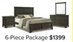 Leon's Abigail 6-Piece Queen Bedroom Package - Grey offer