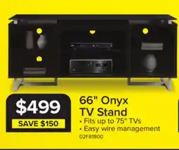 Leon's Onyx 66.5 Flat Panel Television Stand - Black offer