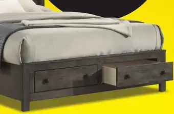 Leon's Cabin 3-Piece Queen Storage Bed - Grey offer