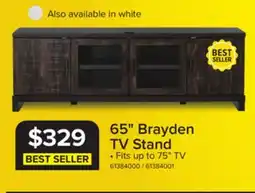 Leon's Brayden 65 TV Stand - Charcoal offer