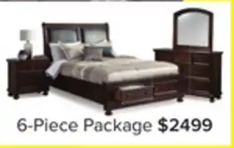 Leon's Chester 6-Piece Queen Storage Bedroom Package - Cherry offer