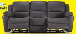Leon's Alba Leather Power Reclining Sofa - Grey offer