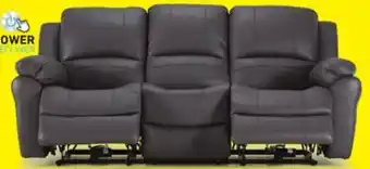 Leon's Alba Leather Power Reclining Sofa - Grey offer
