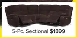 Leon's Maxwell 5-Piece Power Reclining Sectional - Brown offer