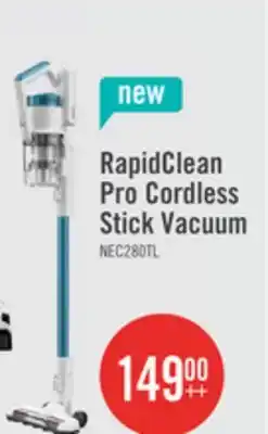 The Brick Eureka RapidClean Pro Cordless Stick Vacuum with LED Headlights - NEC280TLC offer