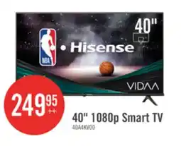 The Brick HISENSE 40 1080p HD Full Array LCD 60Hz VIDAA Smart TV (40A4KV) offer