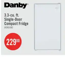The Brick Danby 18.6 3.3 Cu. Ft. Single-Door Mini Fridge - White - DCR033B2WM offer