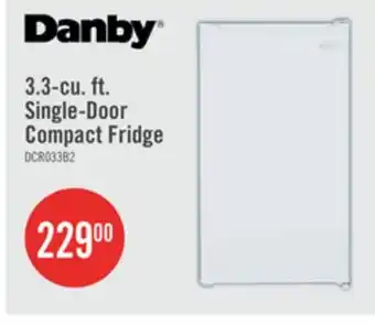 The Brick Danby 18.6 3.3 Cu. Ft. Single-Door Mini Fridge - White - DCR033B2WM offer