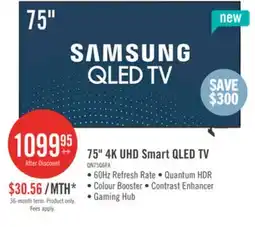 The Brick Samsung 75 Q6F QLED Smart TV with Vision AI offer