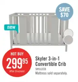 The Brick Little Seeds Skyler Baby Crib - Sharkey Grey offer