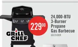 The Brick Grill Chef 24,000 BTU 3-Burner LP Gas BBQ - GCC310CRP offer