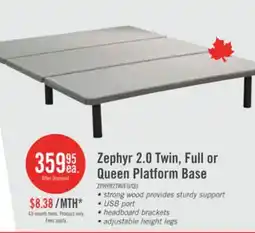 The Brick Zephyr 2.0 Queen Platform Base offer