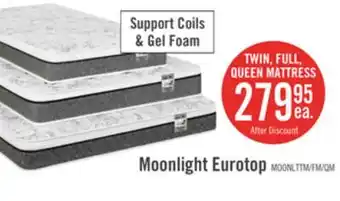 The Brick Springwall Moonlight Eurotop Plush Twin Mattress offer