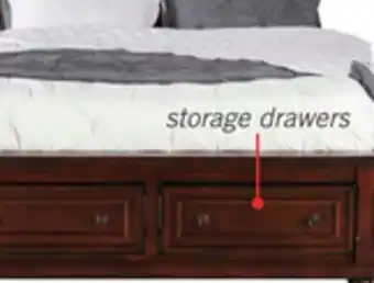 The Brick Chelsea Platform Storage Bed with Headboard & Frame, Cherry Brown - Queen Size offer