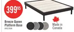 The Brick Breeze Queen Platform Base - Dark Grey offer