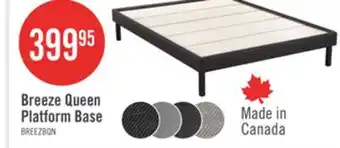 The Brick Breeze Queen Platform Base - Dark Grey offer