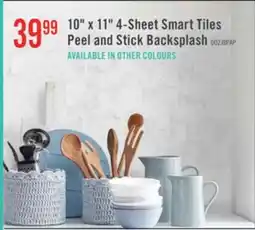 The Brick Smart Tiles Peel and Stick 4-Sheet 10 x 11 Backsplash - Hexa Yule offer