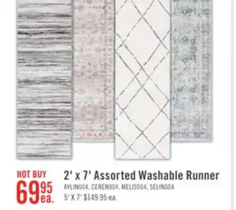 The Brick Aylin Ivory Washable Runner Area Rug - 2' x 7' offer