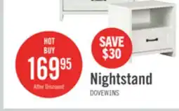 The Brick The Brick Dove Bedside 1-Drawer Nightstand, 23.8W x 22.5H, Made in Canada - White offer