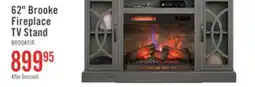 The Brick Brooke 62 Contemporary Electric Fireplace TV Stand with Storage & Cable Management for TVs up to 70 offer