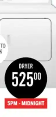 The Brick Inglis 6.5 Cu. Ft. Electric Dryer - White - YIED4671EW offer