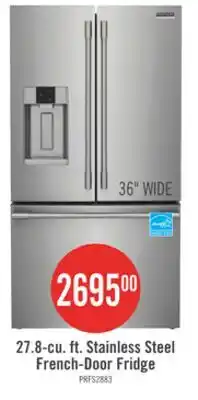 The Brick Frigidaire Professional 36 27.8 Cu. Ft. Standard-Depth French-Door Refrigerator - Smudge-Proof Sta offer