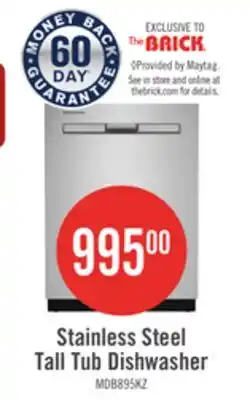 The Brick Maytag 24 47 dBA Built-In Top-Control Dishwasher with Third Rack - Fingerprint Resistant Stainless offer