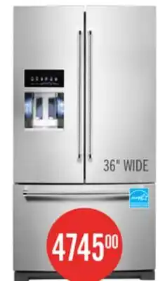 The Brick KitchenAid 36 26.8 Cu. Ft. French-Door Refrigerator - Stainless Steel with PrintShield Finish - KR offer