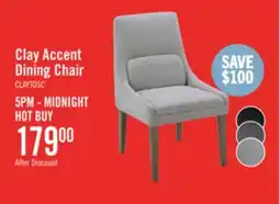 The Brick Clay Dining Chair with Polyester Fabric - Dove Grey offer